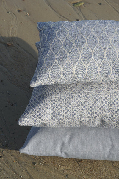 Coastal Breeze Indigo Outdoor Pillow by Anaya