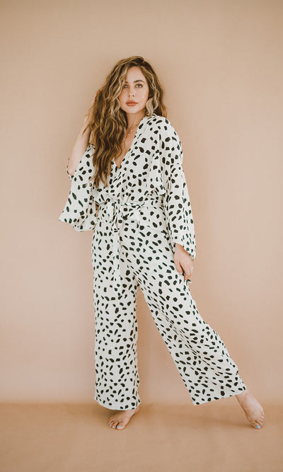 High Waisted Cropped Pant | Spots Dots by Bohemian Mama