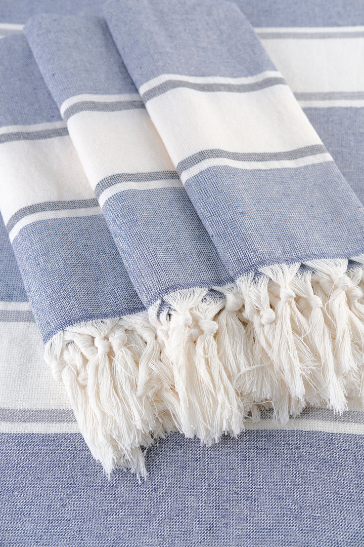 Smyrna Turkish Hand / Kitchen Towel 4 pack 23x17in by La'Hammam