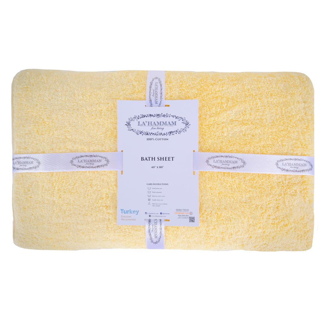 Turkish Cotton Bath Sheet Towel by La'Hammam