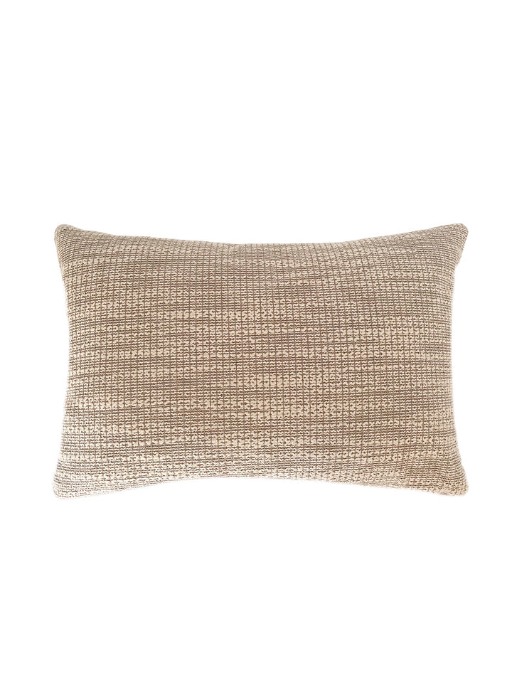 Natural Waves Mocha Outdoor Pillow by Anaya