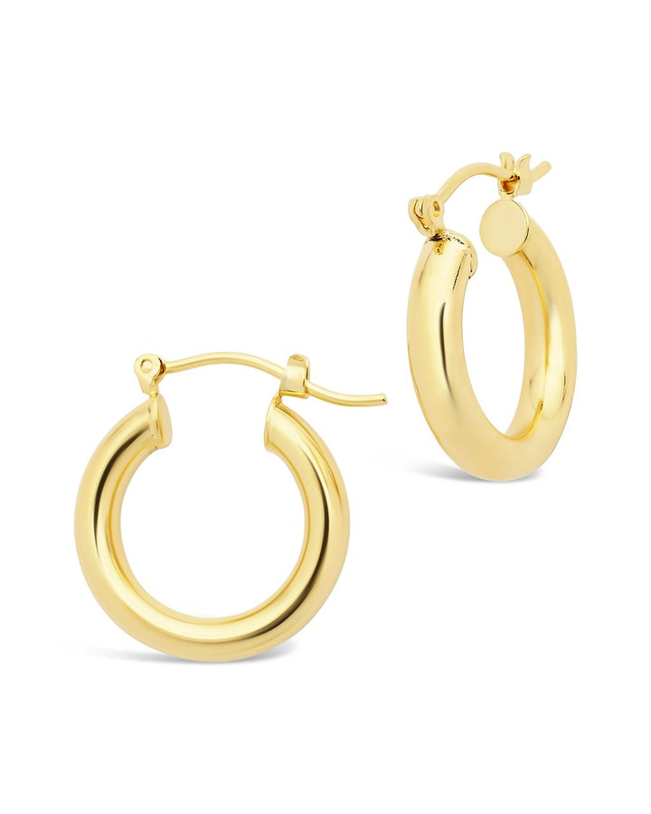 Chunky Tube Hoops by Sterling Forever