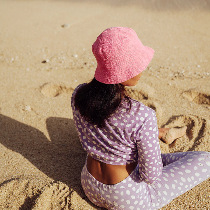 FLORETTE Crochet Bucket Hat, in Pink by BrunnaCo