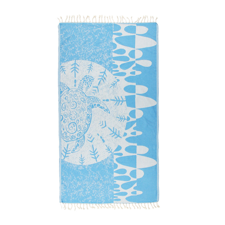 Turtle Island Pure Cotton Beach Towel by La'Hammam