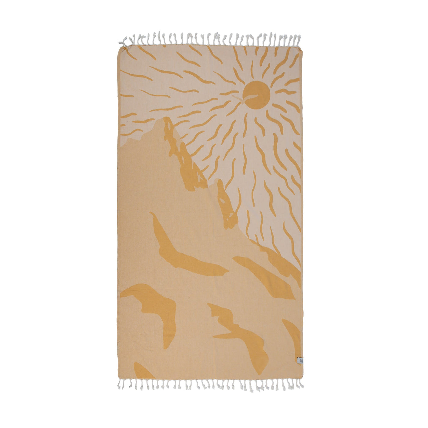 Sunny Utah Peshtemal Pure Cotton Beach Towel by La'Hammam