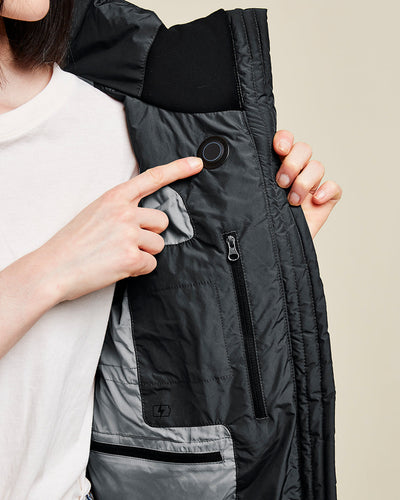 Sol Women’s Heated Vest Black by Kelvin Coats