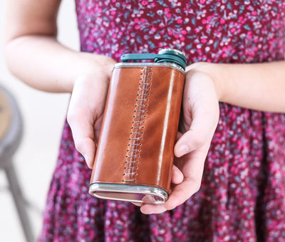 Leather Flask by Lifetime Leather Co
