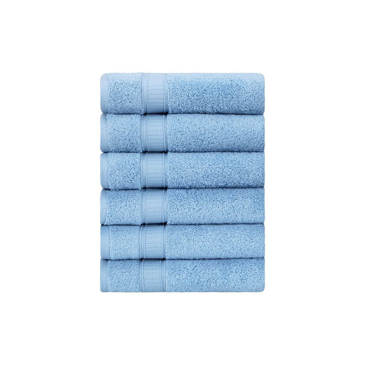 Turkish Cotton Bath Hand Towel Set of 6 by La'Hammam