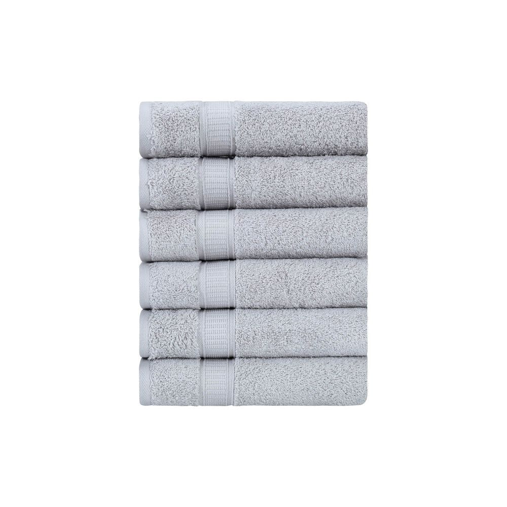 Turkish Cotton Bath Hand Towel Set of 6 by La'Hammam