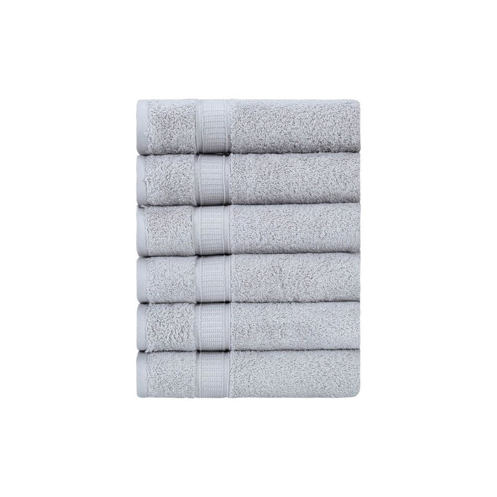 Turkish Cotton Bath Hand Towel Set of 6 by La'Hammam