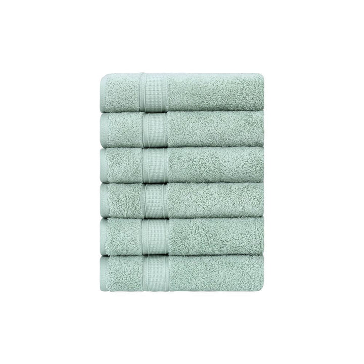 Turkish Cotton Bath Hand Towel Set of 6 by La'Hammam