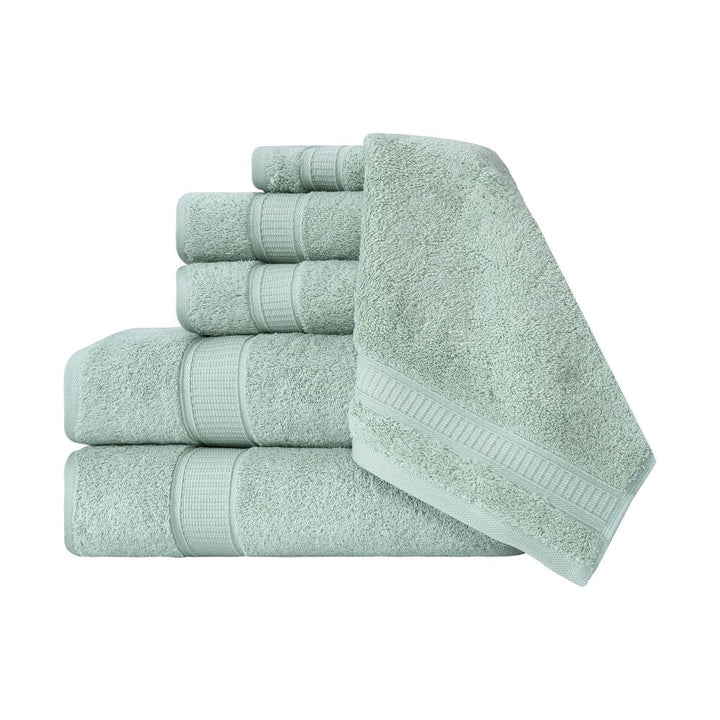 Turkish Cotton Full Bath Towel Set of 6 by La'Hammam