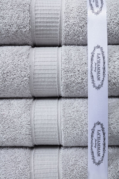 Turkish Cotton Full Bath Towel Set of 6 by La'Hammam