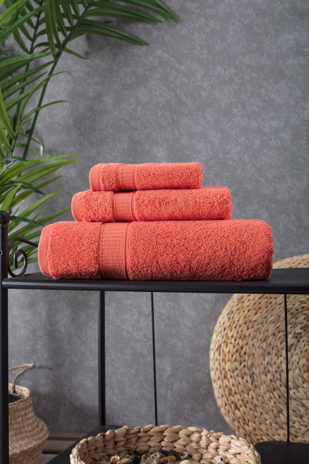 Turkish Cotton Bath Towel Set of 3 by La'Hammam