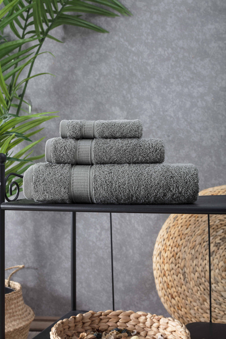 Turkish Cotton Bath Towel Set of 3 by La'Hammam