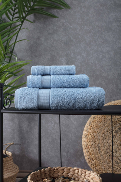 Turkish Cotton Bath Towel Set of 3 by La'Hammam