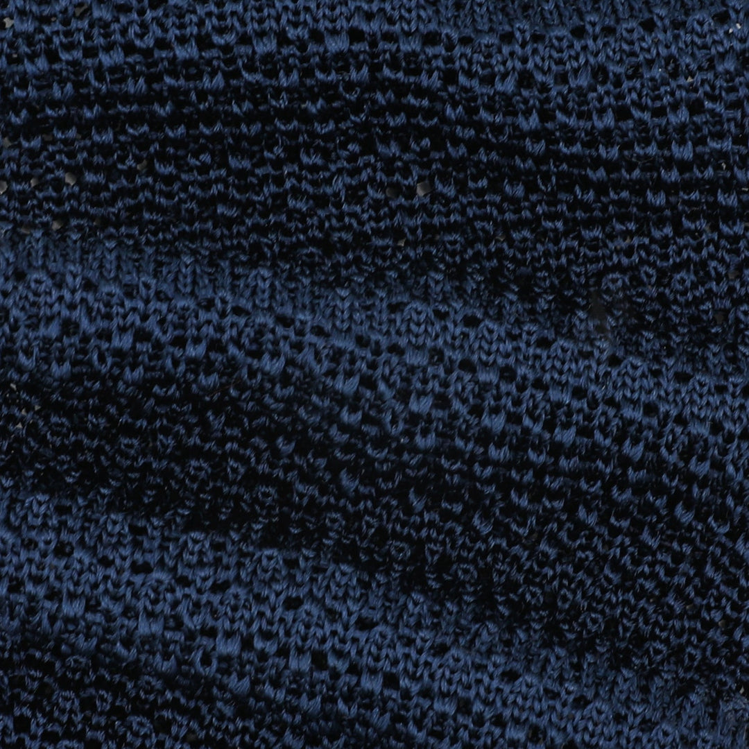 Cobalt Knitted Silk Tie by Del Toro Shoes