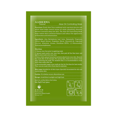 Aloe Oil Controlling Mask (Box of 5) by ALODERMA