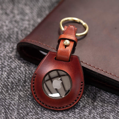 Leather Apple Air Tag Holder by Lifetime Leather Co