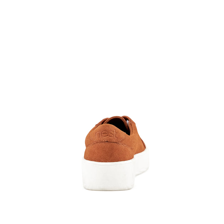 Women's Venice Micro Suede Lace Up Sneaker Camel by Nest Shoes