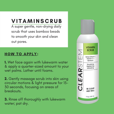 VITAMINSCRUB - Antioxidant-Infused Scrub Cleanser by CLEARSTEM Skincare