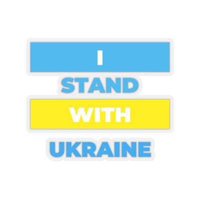 'I Stand With Ukraine' Sticker