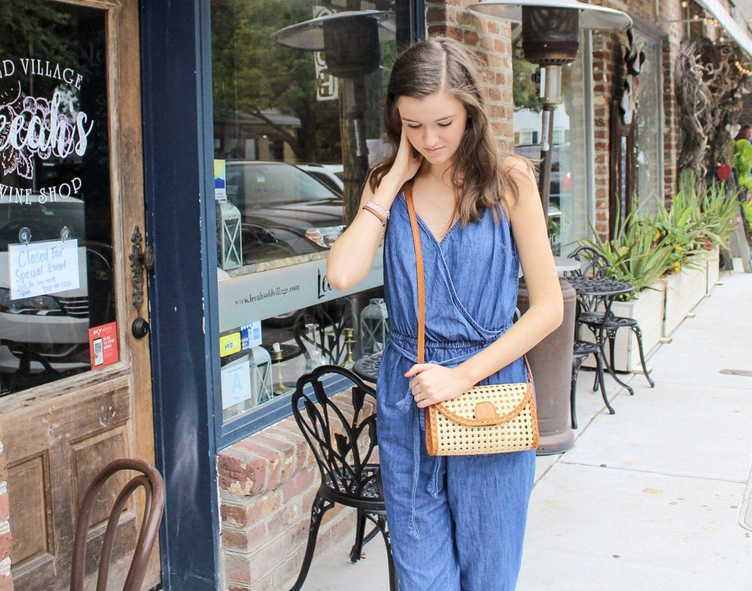 Ainsley Crossbody & Clutch Bag- Camel by POPPY + SAGE