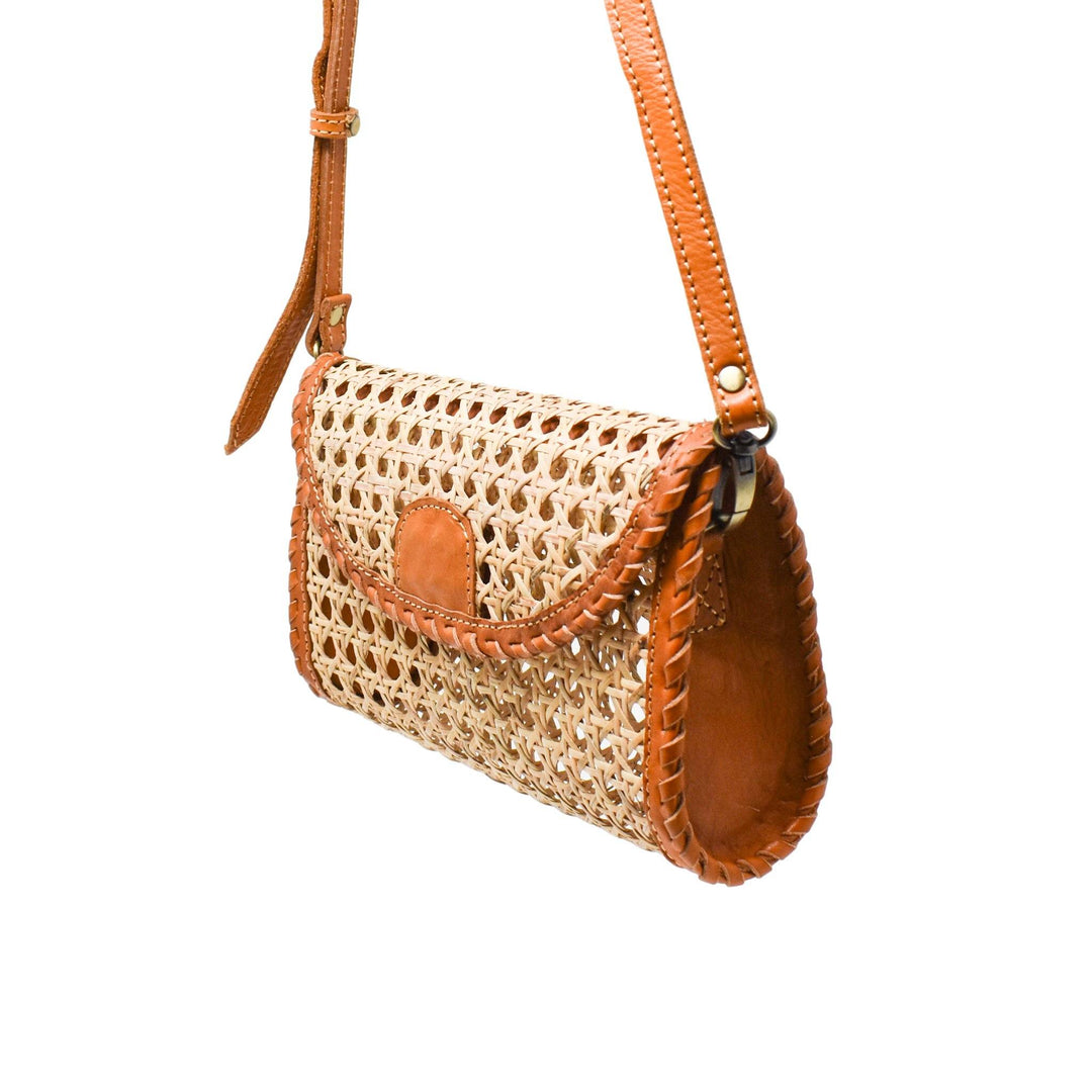 Ainsley Crossbody & Clutch Bag- Camel by POPPY + SAGE