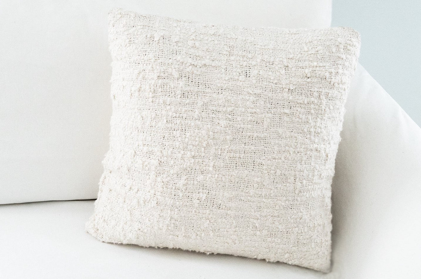 Soft Cozy White Pillow by Anaya