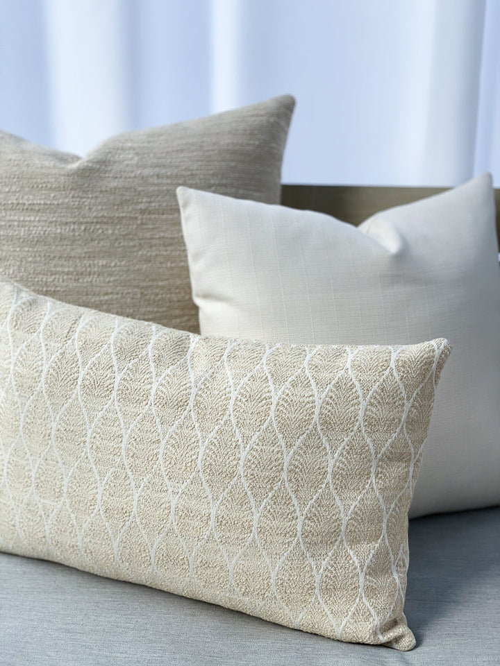 Summer Classic White Outdoor Pillow by Anaya