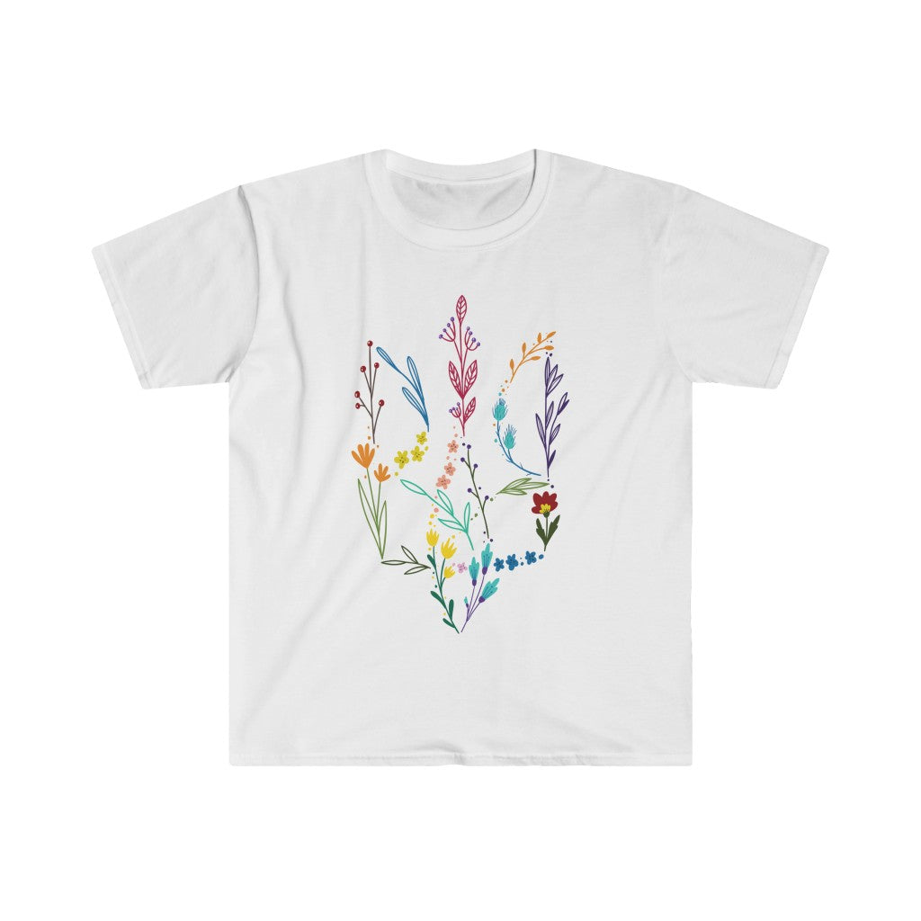 Floral Tryzub Softstyle T-Shirt