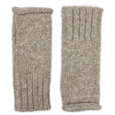 Beige Essential Knit Alpaca Gloves by SLATE + SALT