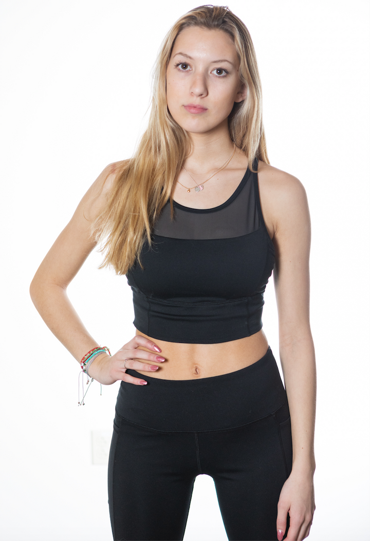 Mesh Sports Bra Top by Seaav