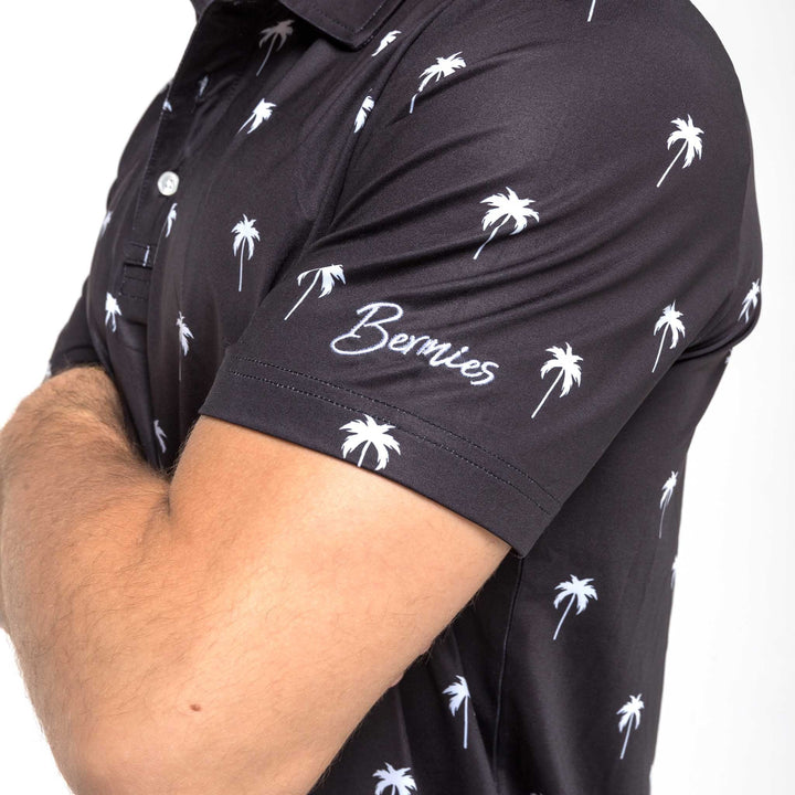 Black Palm - Golf Polo by Bermies Swimwear