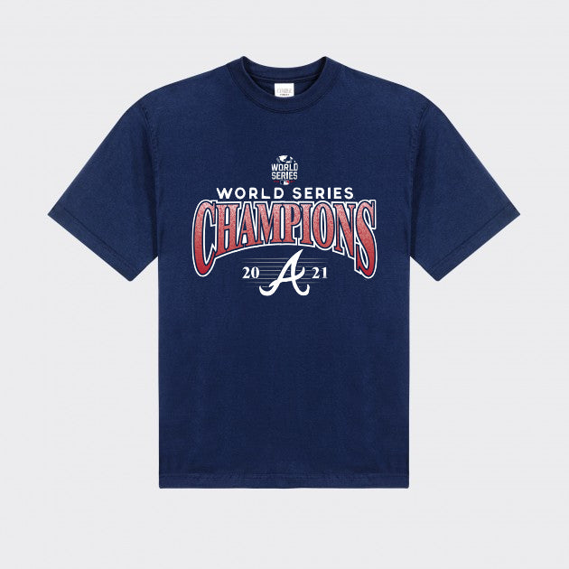 Atlanta Braves World Series Champions Navy T-Shirt by Southern Sportz Store