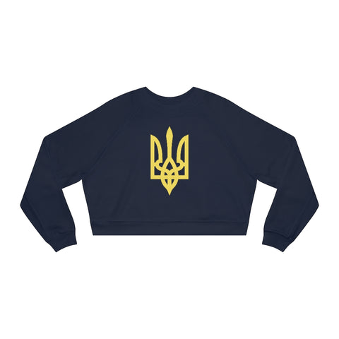 Tryzub Women's Cropped Fleece Pullover