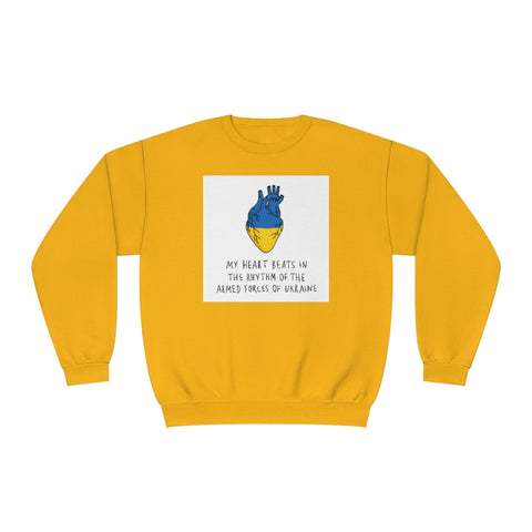 The Heart Beats Unisex Crewneck Sweatshirt