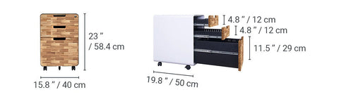 Rolling Cabinet | Closed Loop Collection by EFFYDESK