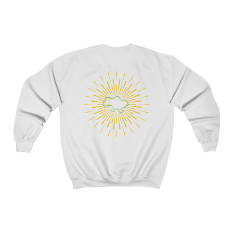 'I Stand With Ukraine' With Map Unisex Crewneck Sweatshirt