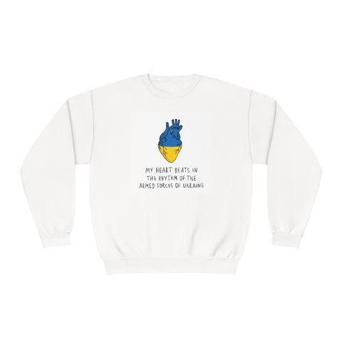 The Heart Beats Unisex Crewneck Sweatshirt
