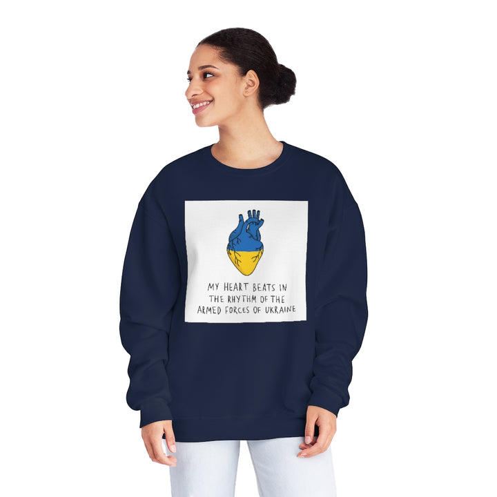 The Heart Beats Unisex Crewneck Sweatshirt