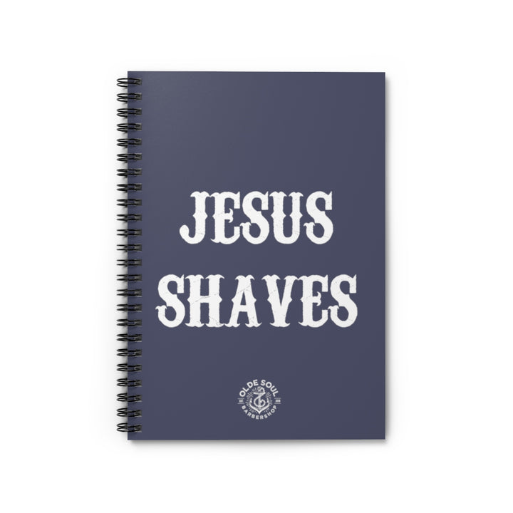 Jesus Shaves Spiral Notebook - Ruled Line