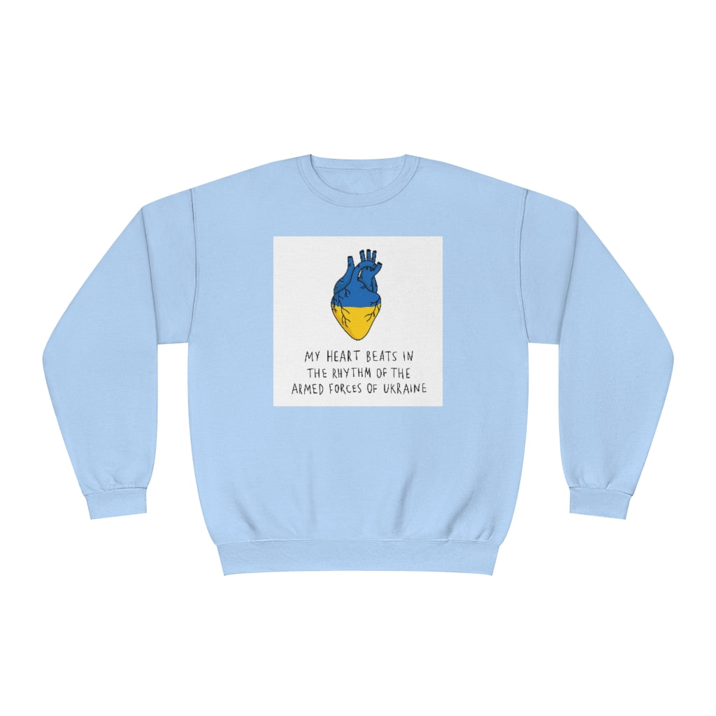 The Heart Beats Unisex Crewneck Sweatshirt