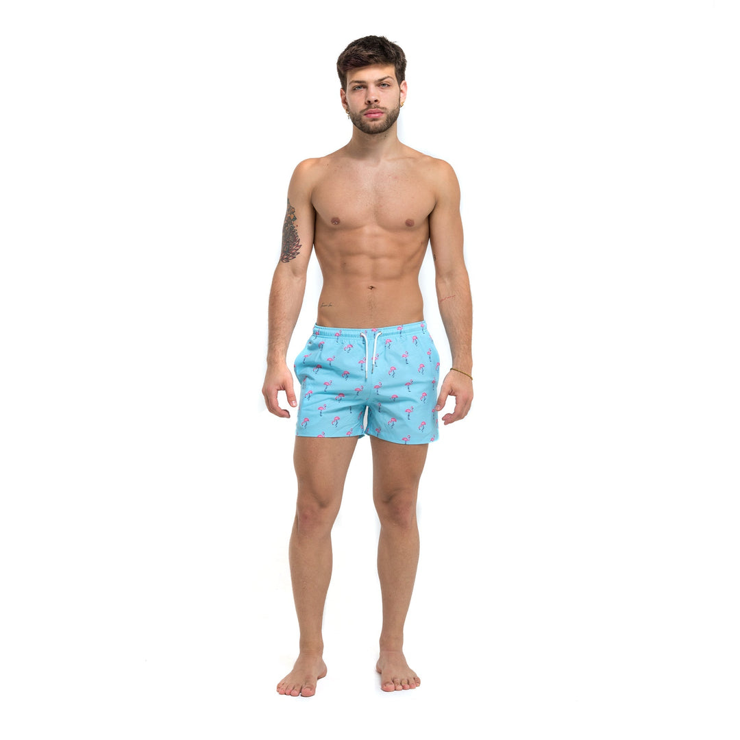 Flamazing - 3.5" Swim Trunks by Bermies Swimwear