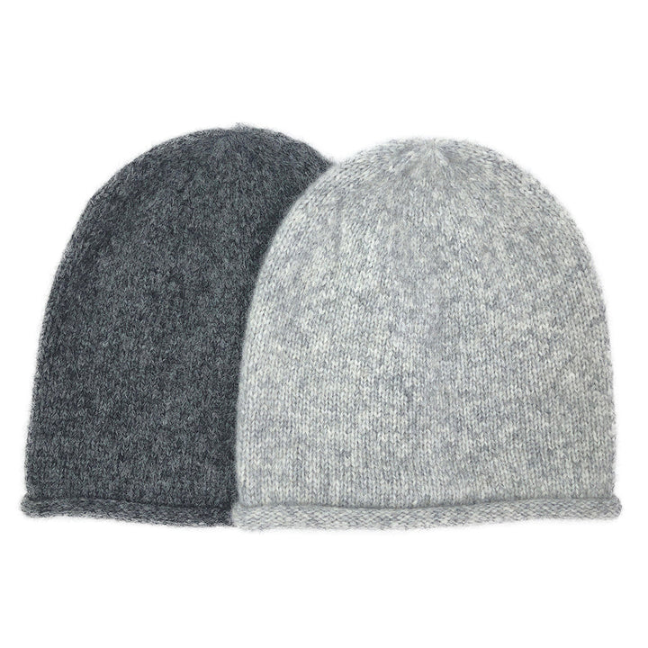 Charcoal Essential Knit Alpaca Beanie by SLATE + SALT