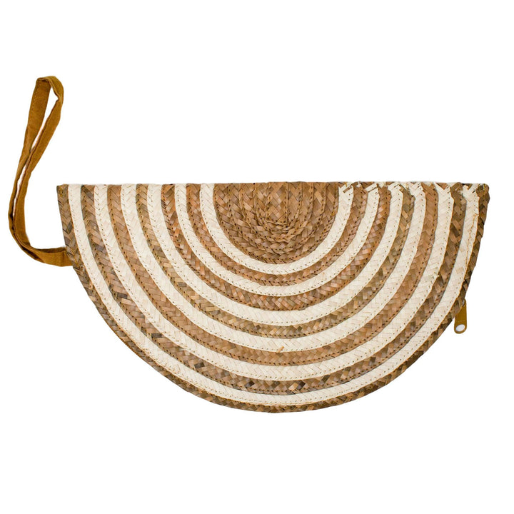 HALFMOON CLUTCH - Honey Stripe by POPPY + SAGE