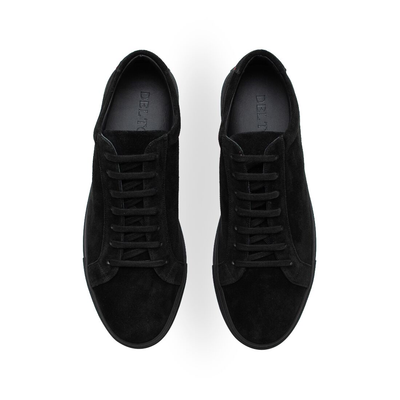 Men's Black Suede Sardegna Sneaker II by Del Toro Shoes