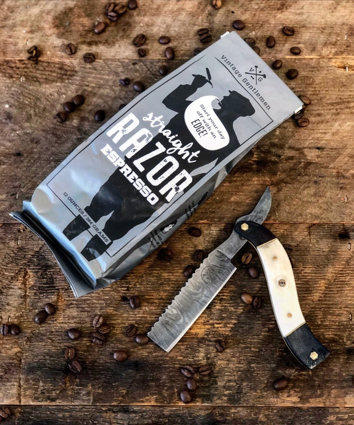 “Straight Razor” Espresso Bean Coffee by Vintage Gentlemen