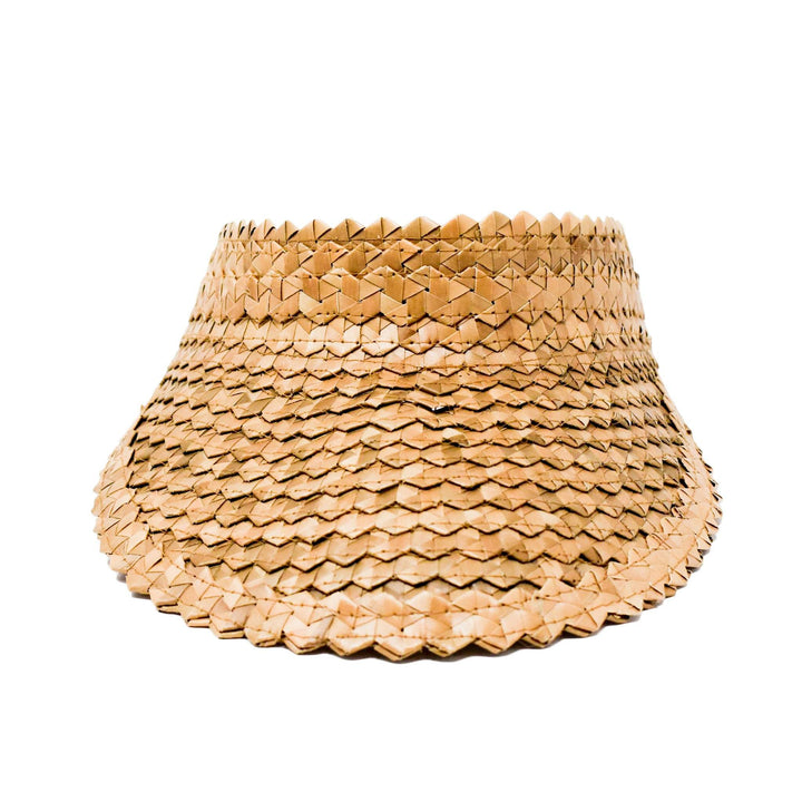 KIDS STRAW SUN VISOR - CARAMEL by POPPY + SAGE