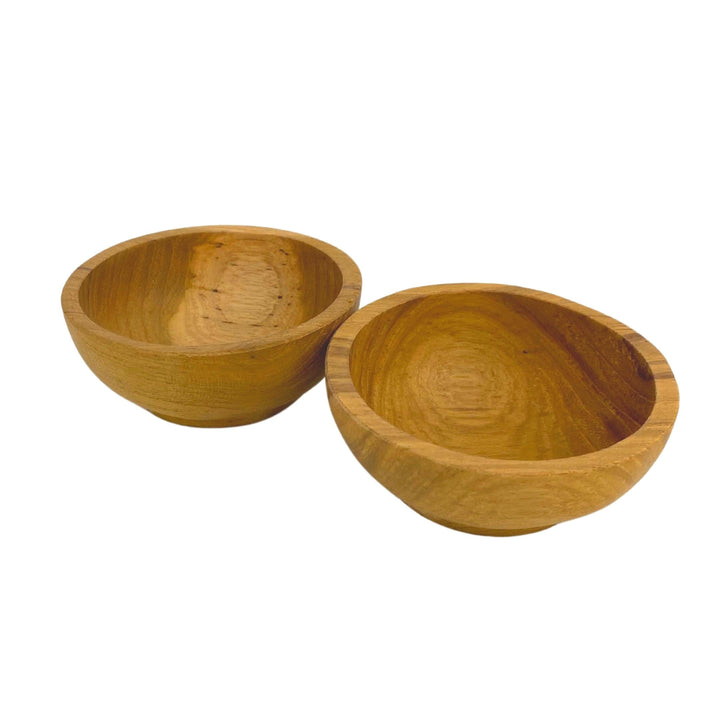 MINI TEAK SHELL BOWLS (Set of 2) by POPPY + SAGE